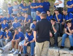 שמיניסטים דנו על "גיל ההתברות" בישיבת שעלבים