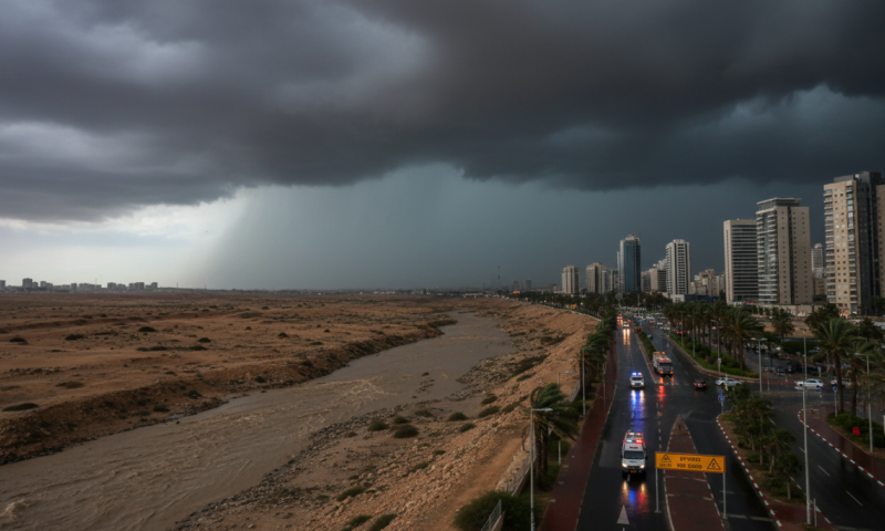 השירות המטאורולוגי מזהיר: "יש לעקוב אחרי ההנחיות"