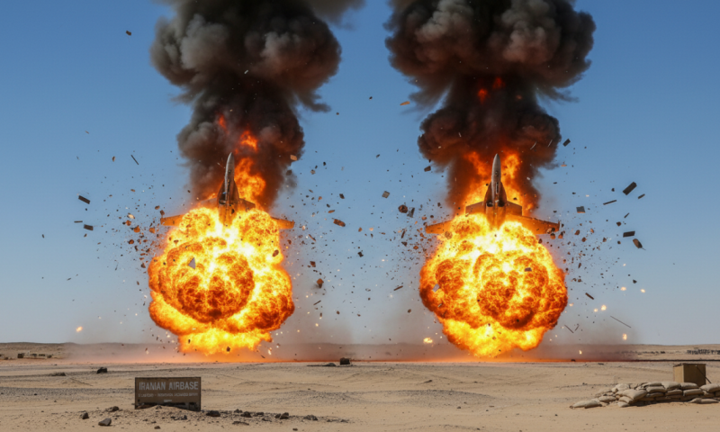 דיווח: ארה"ב השמידה 2 מטוסי קרב שלה בלב איראן 