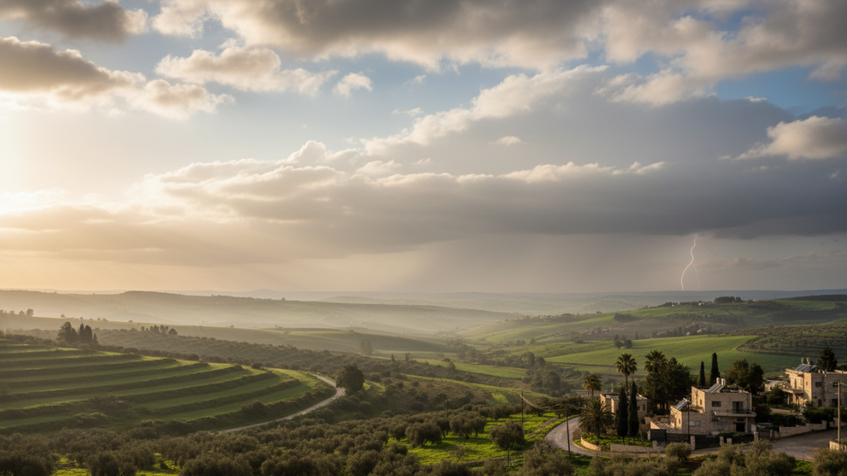 מעונן, רעמים וגשם; לקראת אירוע קיצוני. תחזית מזג אוויר - סרוגים
