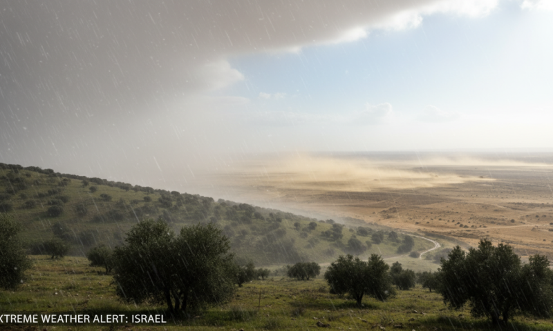 גשם, רוחות ואובך; לקראת מהפך קיצוני. תחזית מזג אוויר