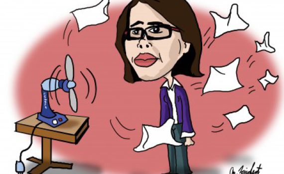 הקריקטורה היומית של אור רייכרט: ענת קם מתאווררת