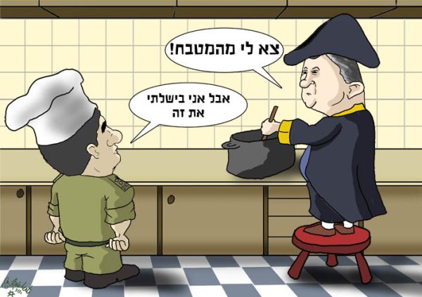 הקריקטורה היומית של אור רייכרט: ברק נגד אשכנזי