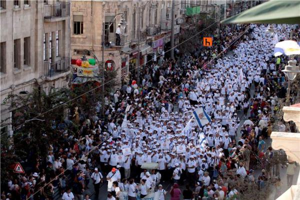 למעלה ממיליון מבקרים בירושלים במהלך חול המועד סוכות