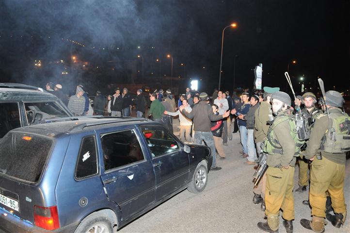תמונות מחסימות הצירים ברחבי יהודה ושומרון