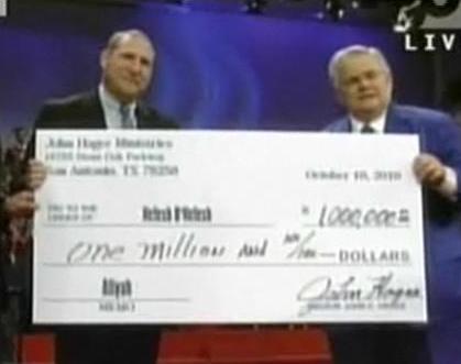 זוכה פרס מוסקוביץ' לציונות ממומן על ידי נוצרים