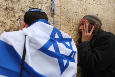 התפילה המרכזית בליל יום העצמאות בכותל המערבי