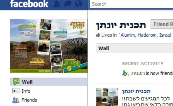 גרעין הפייסבוק הראשון: מחברים בפייסבוק לחברים בגרעין