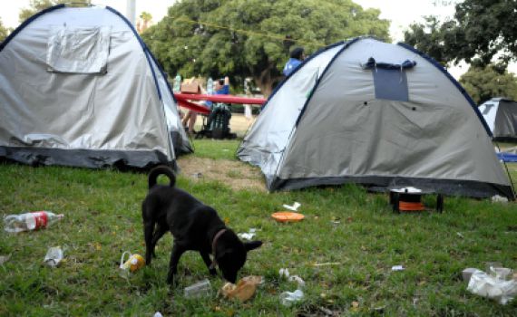 בעקבות הבנייה בירושלים הימין עוזב את מאהל המחאה