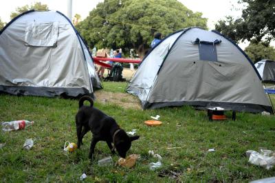 בעקבות הבנייה בירושלים הימין עוזב את מאהל המחאה
