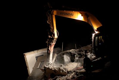 כוחות צבא ומשטרה החריבו שלושה בתים במגרון