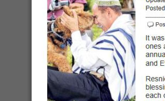 דוג בלס יו: רב רפורמי בארה"ב מברך כלבים