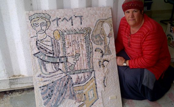 פעם היה בעזה בית כנסת והיה בו גם פסיפס מרהיב