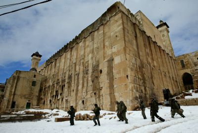 שלג: אין לימודים בקרית ארבע, שלג קל בגוש עציון