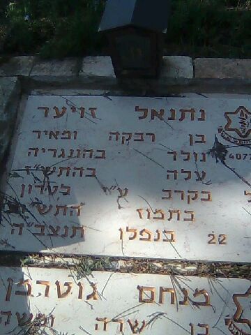 רק 63 שנה אחרי נפילתו הונחה המצבה הנכונה על הקבר