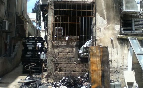 משרדי מוסדות שטפנשט בבני ברק נשרפו בדליקה