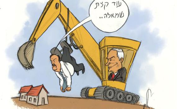 קריקטורה: השר הרשקוביץ נדבק לכיסא