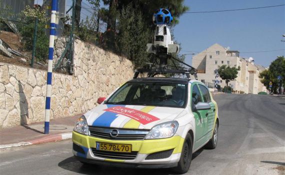 רכבי גוגל סטריט הגיעו לחברון