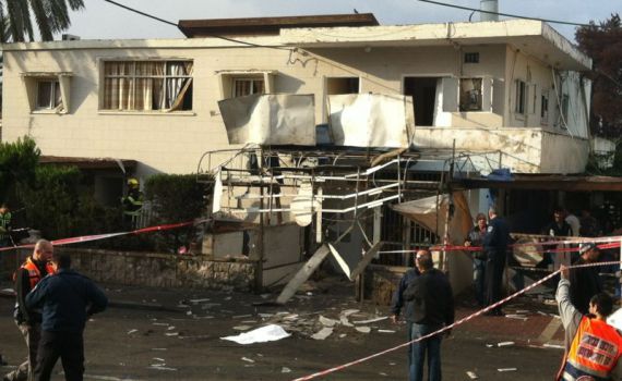 ככה נראית תוצאה של רקטה אחת: 15 נפגעים; נזק לרכוש