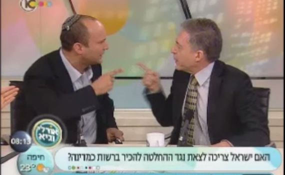 בנט מזכיר לביילין את נרצחי אוסלו ומוציא אותו מהכלים