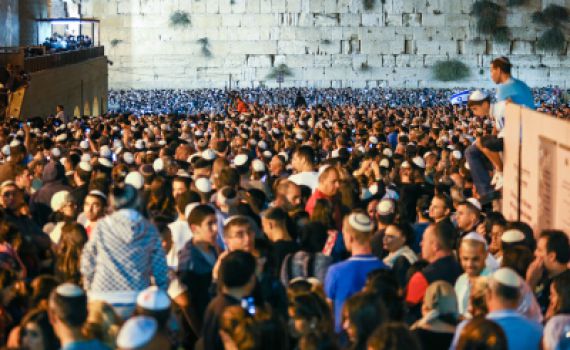 הכותל המערבי: למעלה מעשרה מיליון מבקרים בשנה