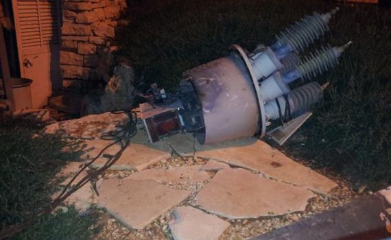 פלסטינים ניסו לגנוב שנאי חשמל; עלי זהב בעלטה