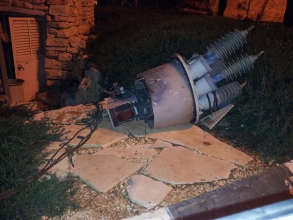 פלסטינים ניסו לגנוב שנאי חשמל; עלי זהב בעלטה