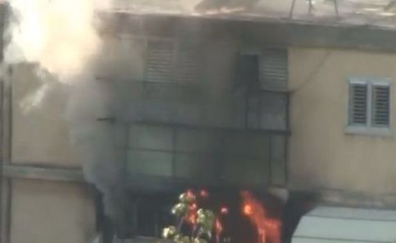 השריפה בגבעת שמואל: ככה זה נראה