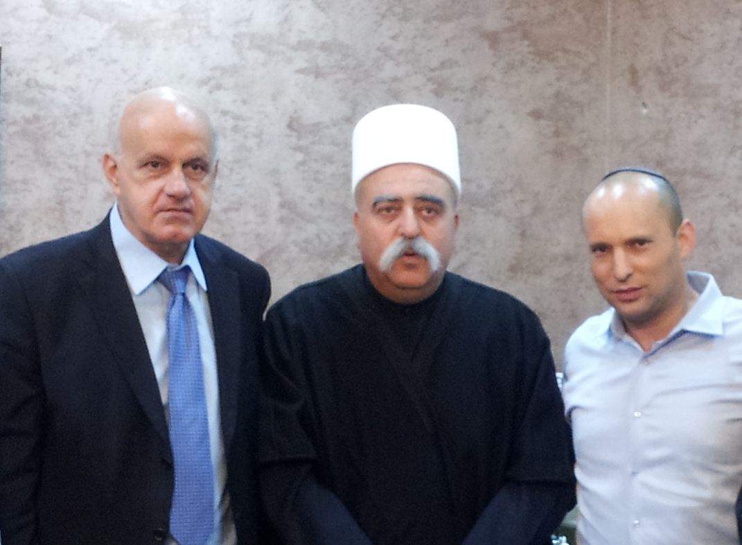 ביקור ממגזר אחר: בנט לבכירי העדה הדרוזית "אתם אחיי"