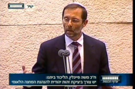 צפו: נאום הבכורה של ח"כ משה פייגלין "לא אשתוק"