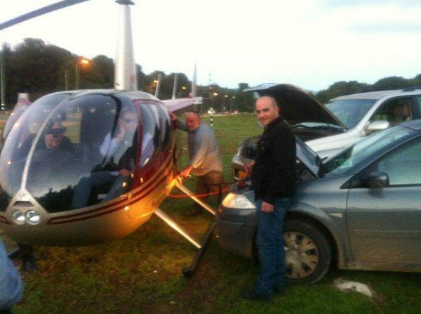 ונהפוך הוא: מכונית חילצה מסוק תקוע