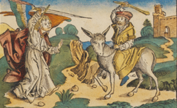 מה למד בלעם מאתונו, ומיהו המלאך הנצב בדרכו