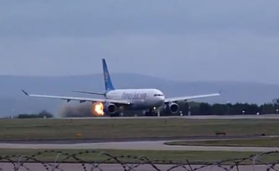 כמעט אסון: לפני ההמראה – מנוע המטוס התפוצץ