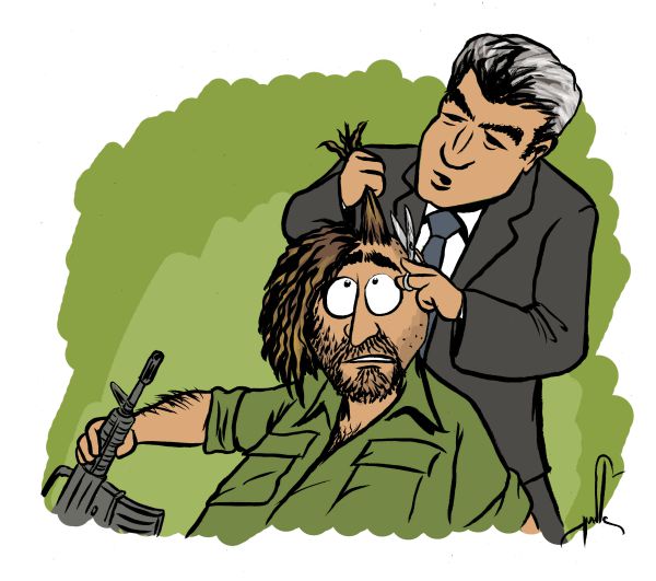 קריקטורה: יאיר לפיד מקצץ לאנשים המילואים