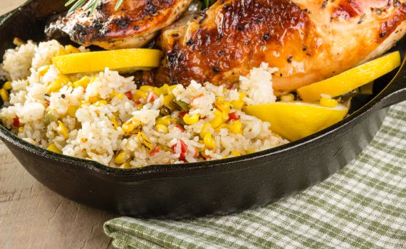 הבשר חוזר: מתכון לקדרת עוף ואורז בסמטי