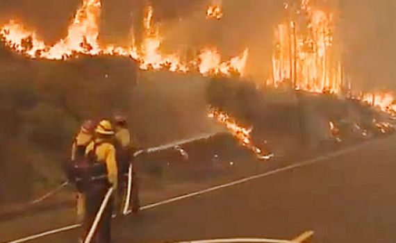 קליפורניה בוערת: 8,000 כבאים מול שריפה אחת