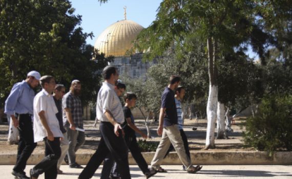 צפו: מאות עלו השבוע להר הבית והתפללו לשלום העולם; המוסלמים זועמים