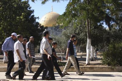 צפו: מאות עלו השבוע להר הבית והתפללו לשלום העולם; המוסלמים זועמים