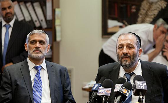 על רקע המתיחות בש"ס: דרעי וישי נפגשים