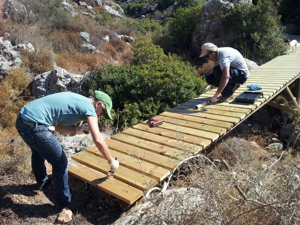 שביל אופניים מהיפים בשומרון נבנה השבוע בנחל קנה