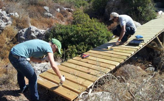 שביל אופניים מהיפים בשומרון נבנה השבוע בנחל קנה