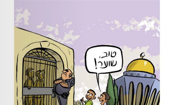 קריקטורה: המציאות העגומה בהר הבית