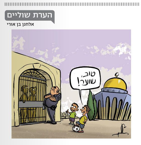 קריקטורה: המציאות העגומה בהר הבית