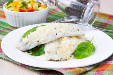 דג לשבת: מושט מטוגן לצד אורז בסמטי