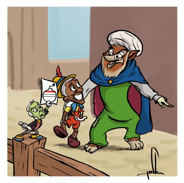 קריקטורה: רוחאני מצליח לעבוד על המערב