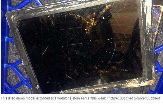 פיצוץ של מכשיר: אייפד חדש התפוצץ בחנות