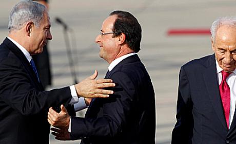 תיעוד מנתב"ג: קבלת פנים חמה לנשיא צרפת 