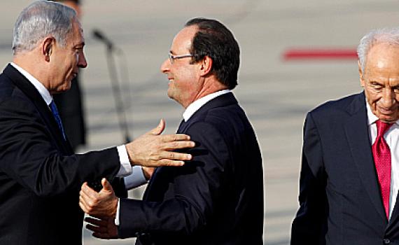 תיעוד מנתב"ג: קבלת פנים חמה לנשיא צרפת