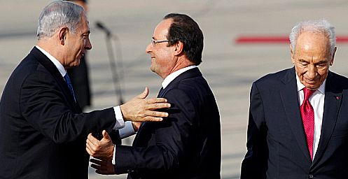 תיעוד מנתב"ג: קבלת פנים חמה לנשיא צרפת