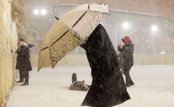מזג אוויר סוער: השלג הרוסי בדרך לישראל
